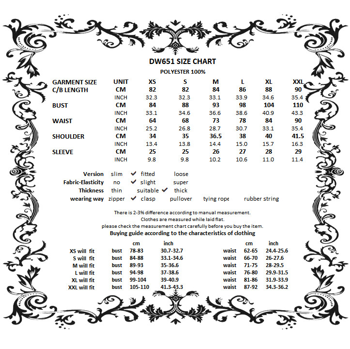 Porcelain Shadow Puff-Sleeve Lace Dress size chart