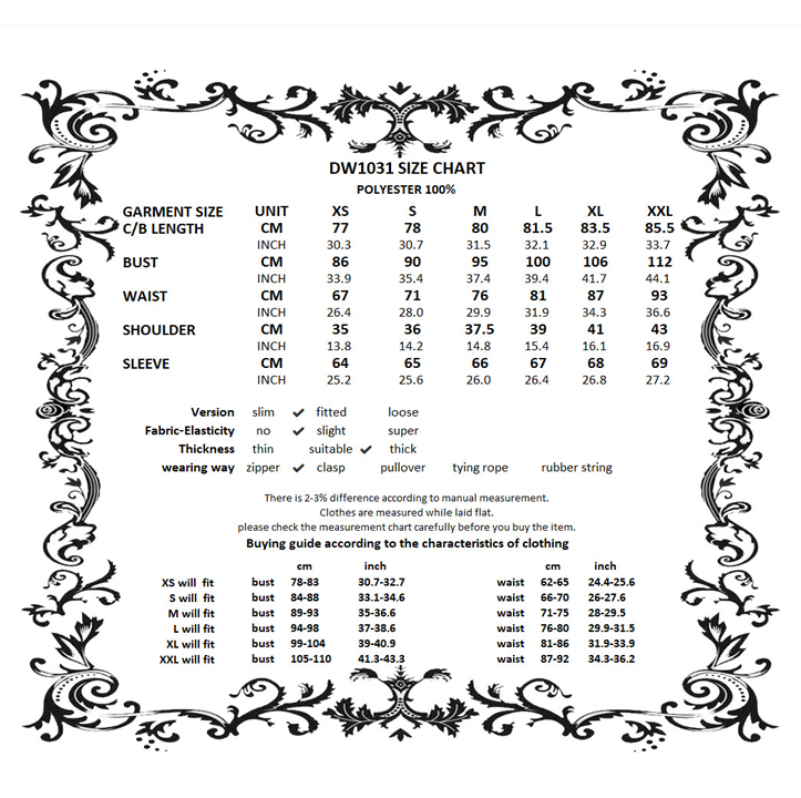 Academy Séance Ruffled Lace Dress size chart